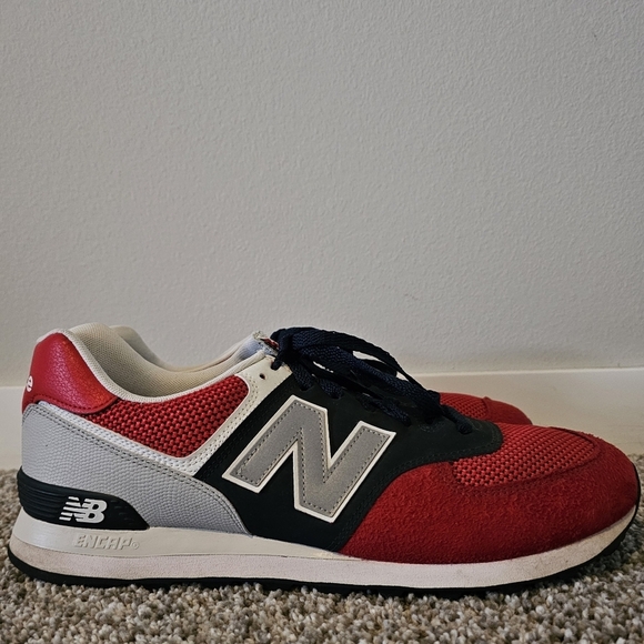 New Balance Men's 574 Pebbled Sport Team Shoes sz 12 - Picture 2 of 10